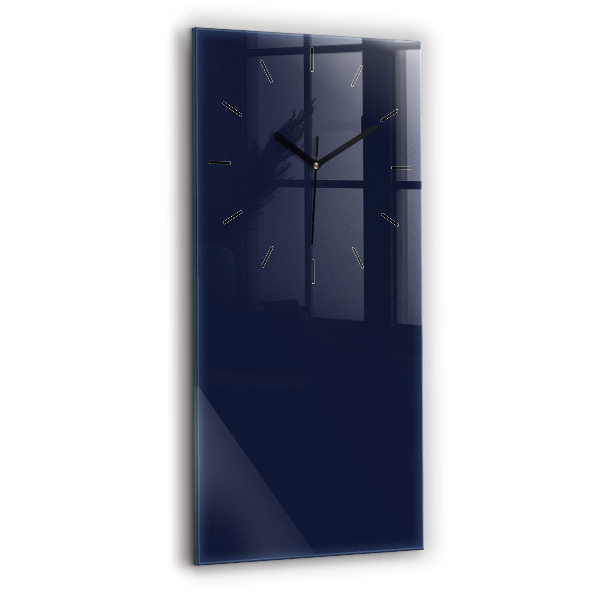 Horloge murale verticale Couleur bleu marine foncé