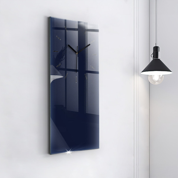 Horloge murale verticale Couleur bleu marine foncé