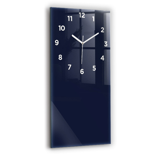 Horloge murale verticale Couleur bleu marine foncé