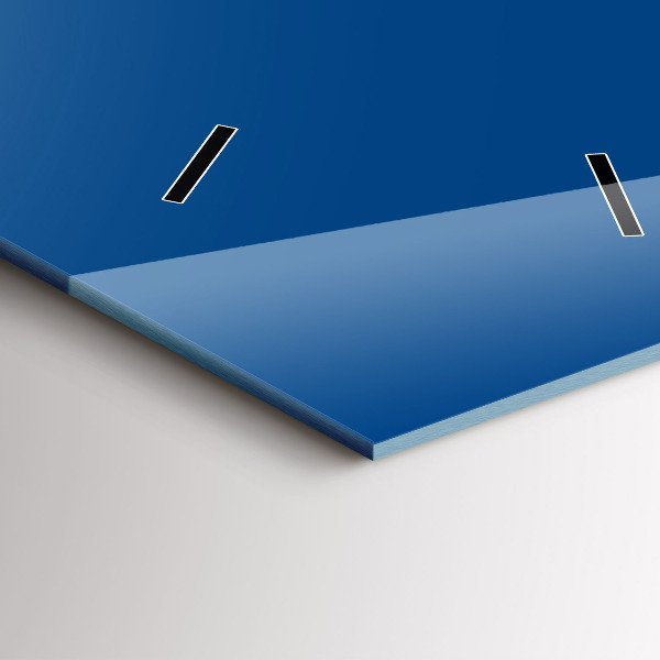 Horloge murale verticale Couleur bleue