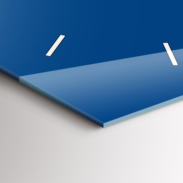 Horloge murale verticale Couleur bleue