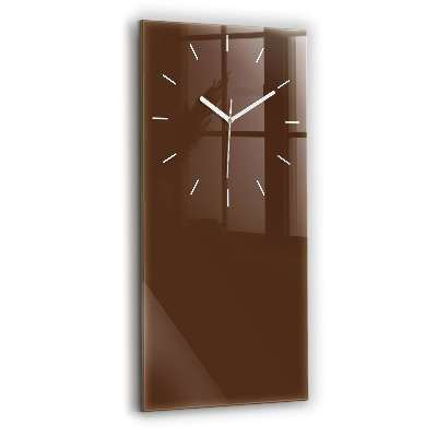 Horloge murale verticale Couleur marron