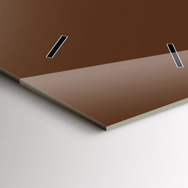 Horloge murale verticale Couleur marron