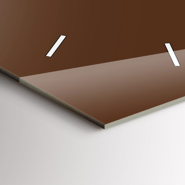 Horloge murale verticale Couleur marron