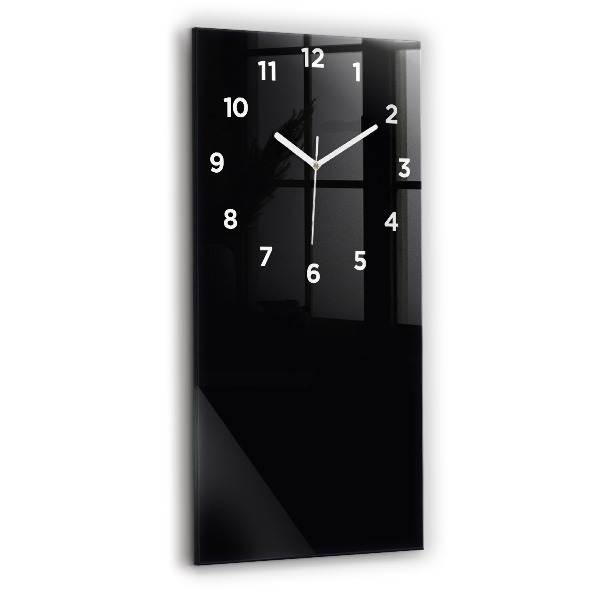 Horloge murale verticale Couleur noir