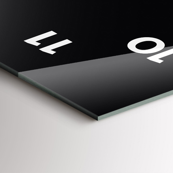 Horloge murale verticale Couleur noir