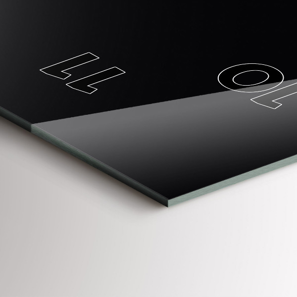 Horloge murale verticale Couleur noir