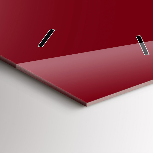 Horloge murale verticale Couleur bordeaux