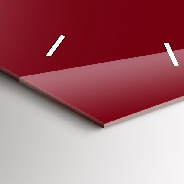 Horloge murale verticale Couleur bordeaux