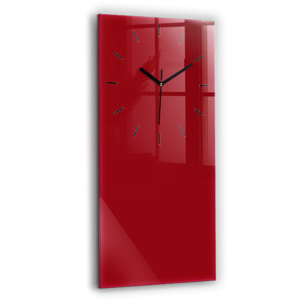 Horloge murale verticale Couleur rouge