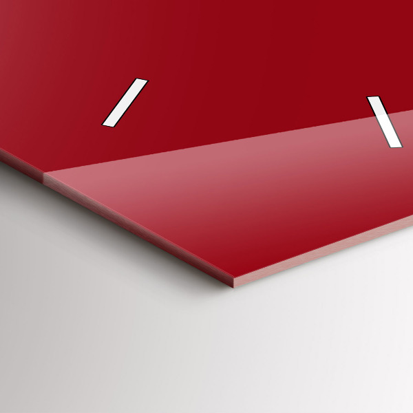 Horloge murale verticale Couleur rouge