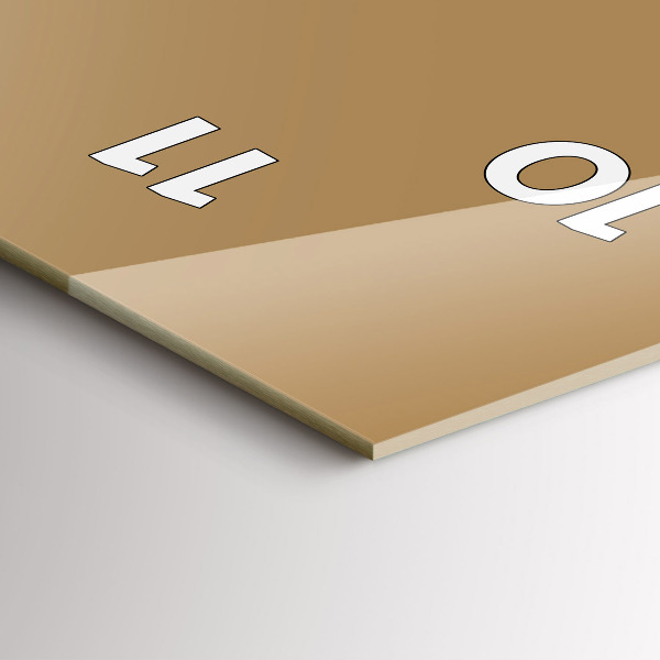 Horloge murale verticale Couleur beige foncé