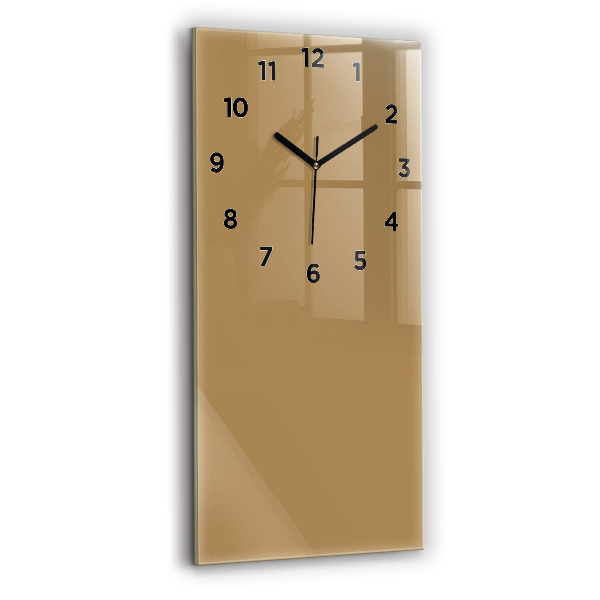 Horloge murale verticale Couleur beige foncé