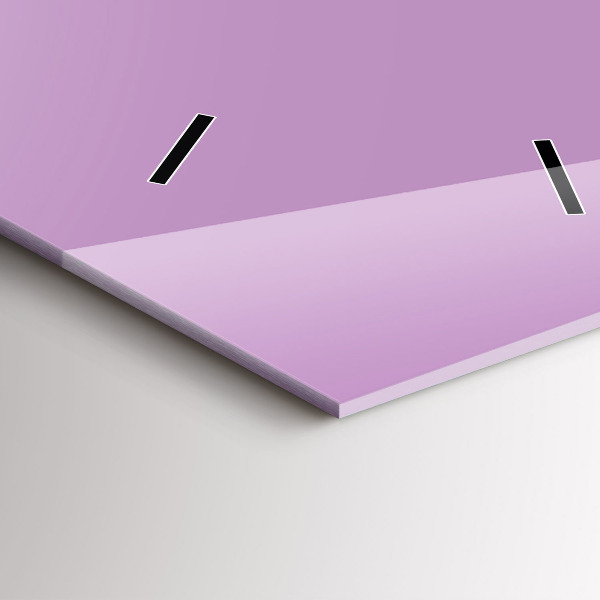 Horloge murale verticale Couleur lilas