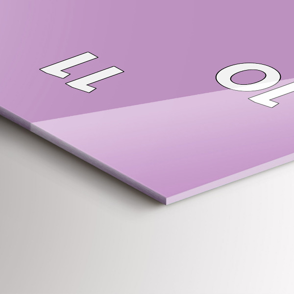 Horloge murale verticale Couleur lilas