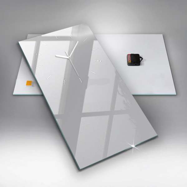 Horloge murale verticale Couleur gris clair