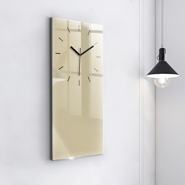 Horloge murale verticale Couleur beige