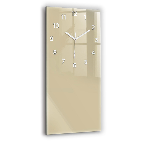 Horloge murale verticale Couleur beige