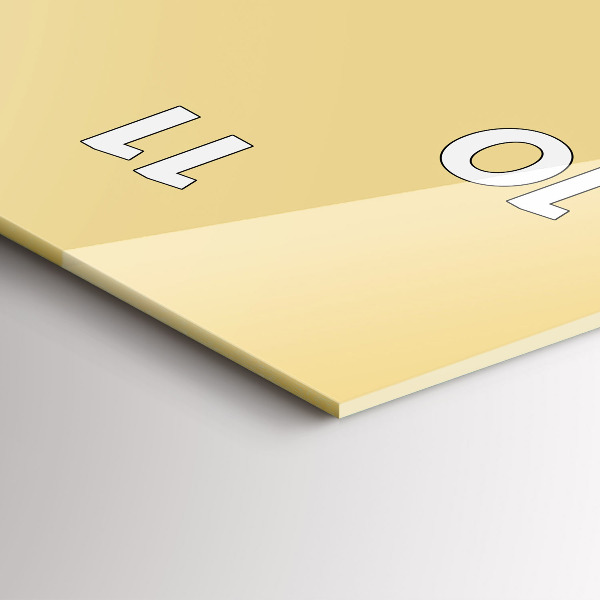 Horloge murale verticale Couleur crème