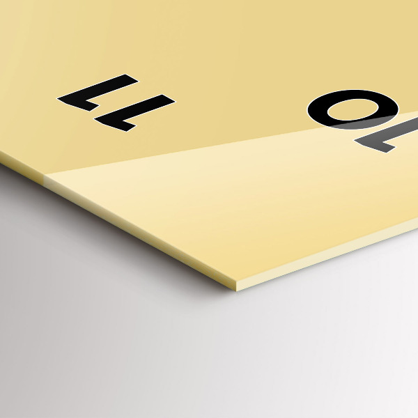 Horloge murale verticale Couleur crème