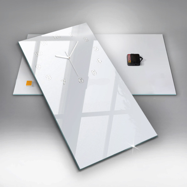 Horloge murale verticale Couleur blanc foncé