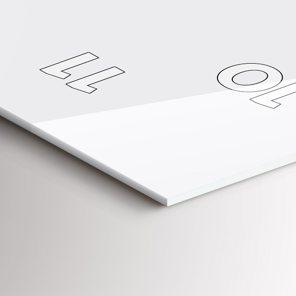 Horloge murale verticale Couleur blanc foncé