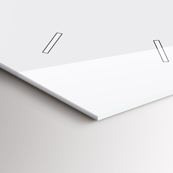 Horloge murale verticale Couleur blanc foncé