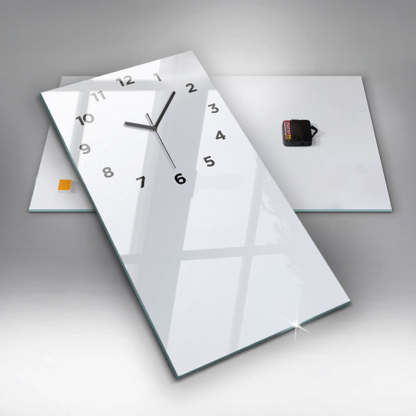 Horloge murale verticale Couleur blanc foncé