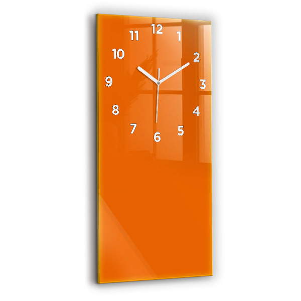 Horloge murale verticale Couleur orange