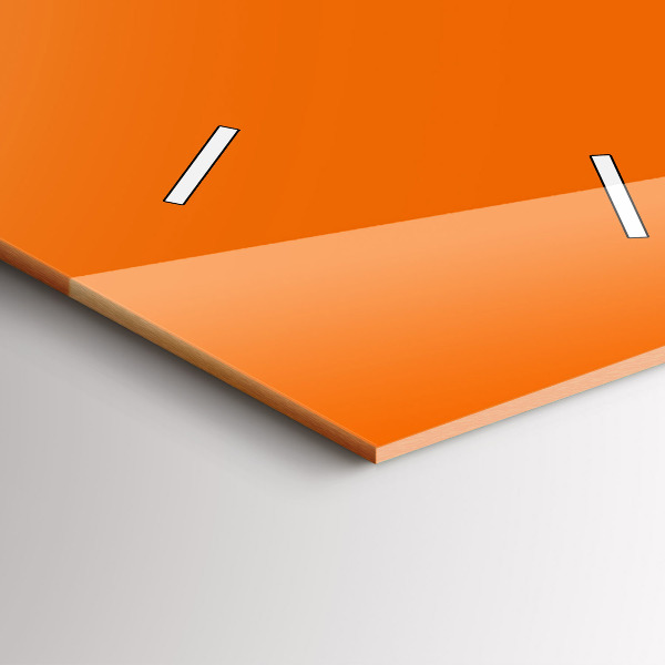 Horloge murale verticale Couleur orange