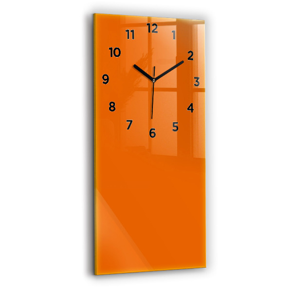 Horloge murale verticale Couleur orange