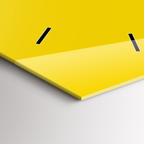 Horloge murale verticale Couleur jaune clair