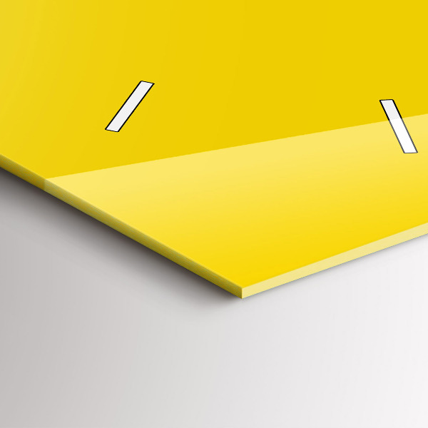 Horloge murale verticale Couleur jaune clair