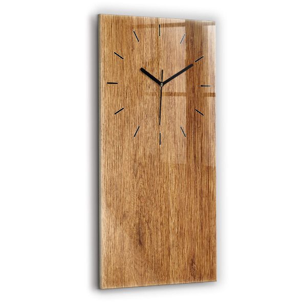 Horloge rectangulaire verticale Bois clair