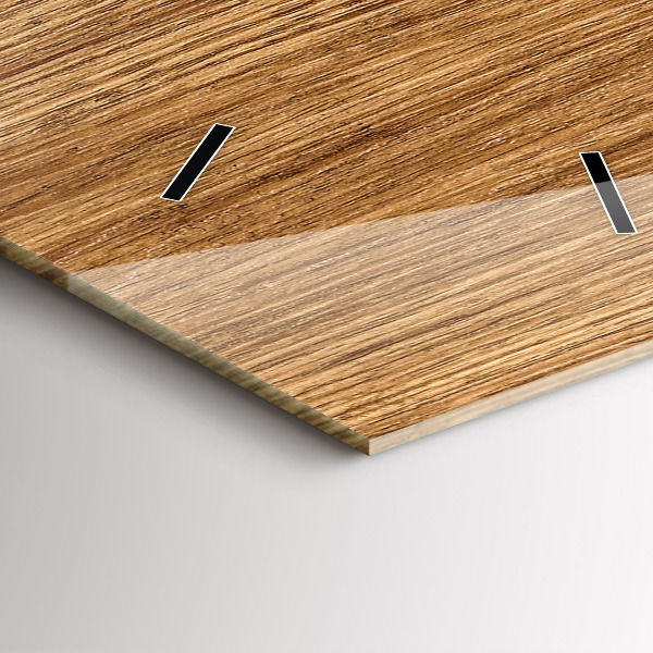 Horloge rectangulaire verticale Bois clair