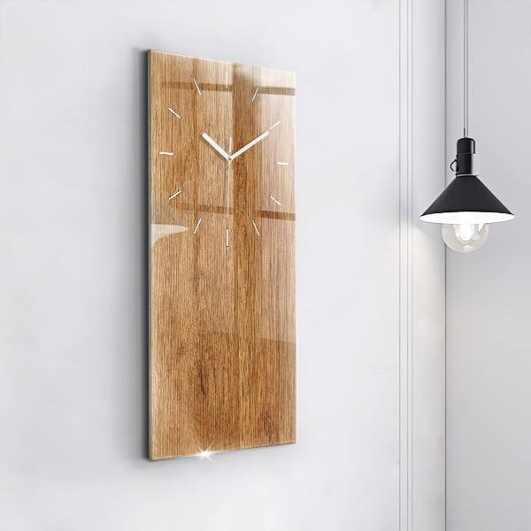 Horloge rectangulaire verticale Bois clair