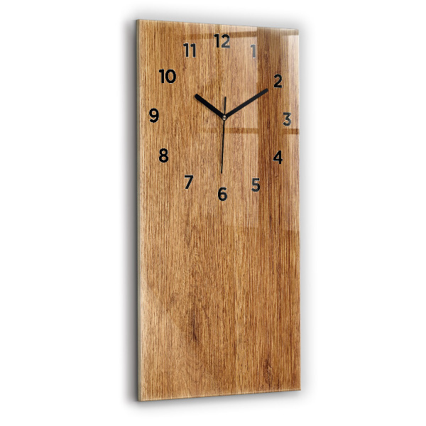 Horloge rectangulaire verticale Bois clair