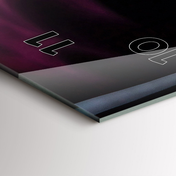 Horloge rectangulaire verticale Vin rouge