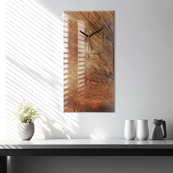 Horloge rectangulaire verticale 'Vieille souche d''arbre'