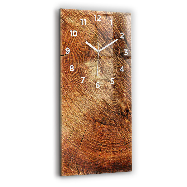 Horloge rectangulaire verticale 'Vieille souche d''arbre'