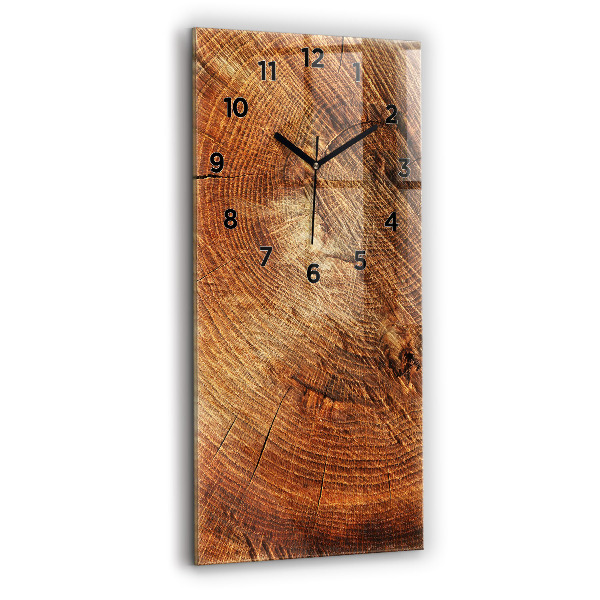 Horloge rectangulaire verticale 'Vieille souche d''arbre'