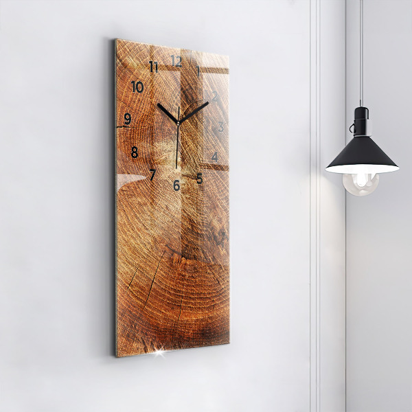 Horloge rectangulaire verticale 'Vieille souche d''arbre'