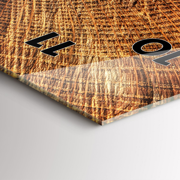 Horloge rectangulaire verticale 'Vieille souche d''arbre'