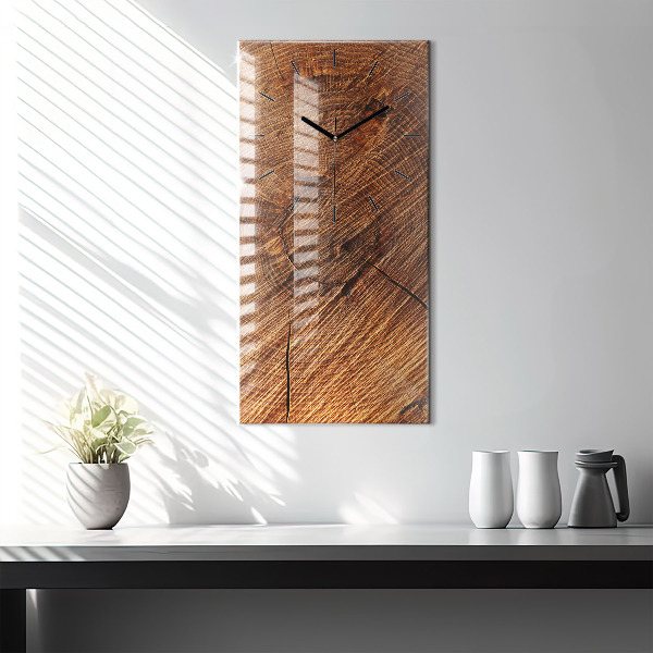 Horloge rectangulaire verticale Bois décoratif