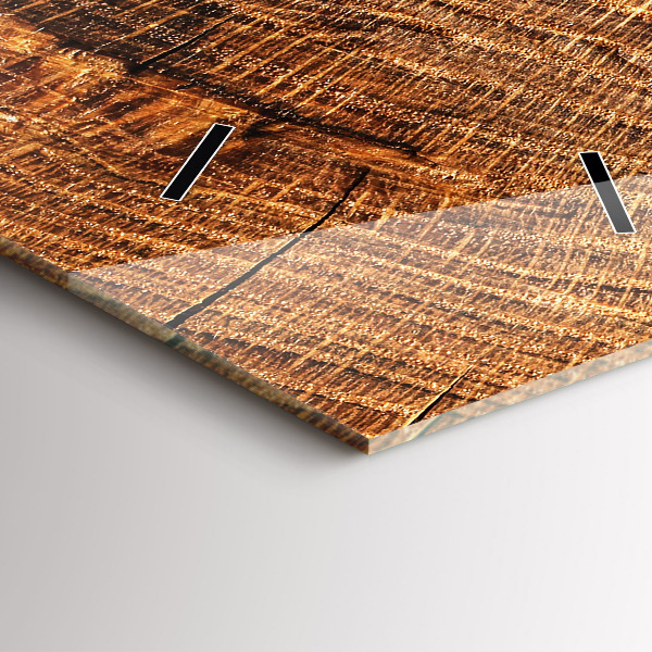 Horloge rectangulaire verticale Bois décoratif