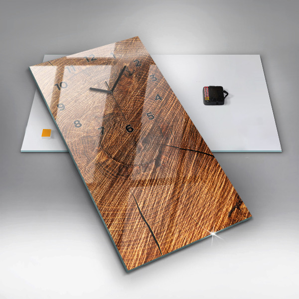 Horloge rectangulaire verticale Bois décoratif