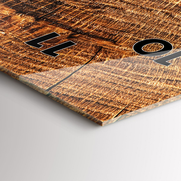 Horloge rectangulaire verticale Bois décoratif