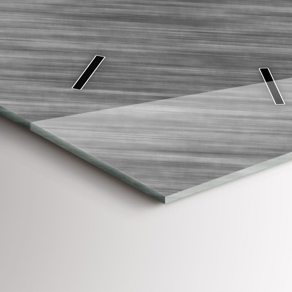 Horloge rectangulaire verticale Mur métallique