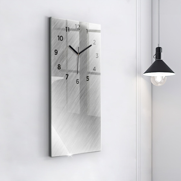 Horloge rectangulaire verticale Mur métallique