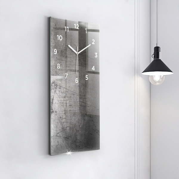Horloge rectangulaire verticale Mur métallique